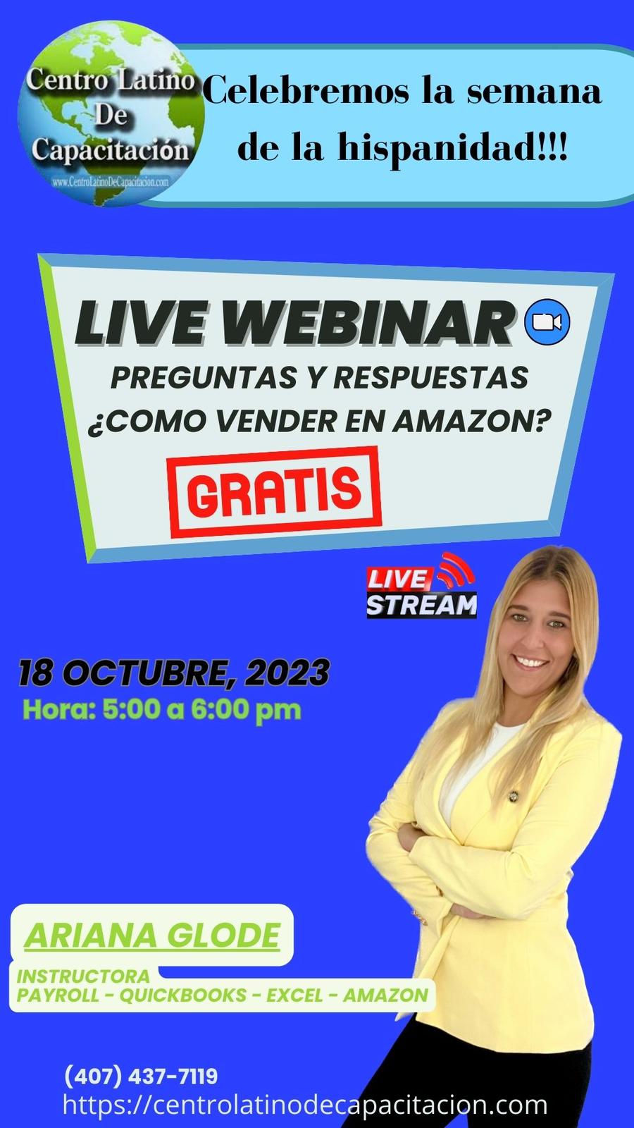 Live Webinar – Ariana Glode