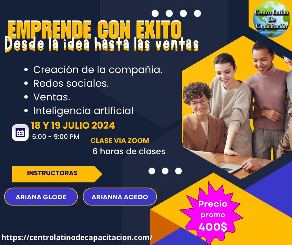 CURSO EMPRENDE CON EXITO: DESDE LA IDEA HASTA LA VENTA