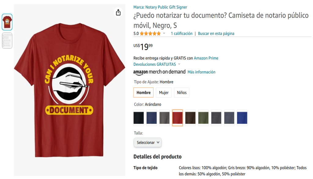 Camisa Can I Notarize