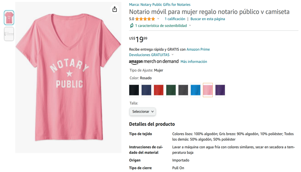 Camisa Mujer Notary