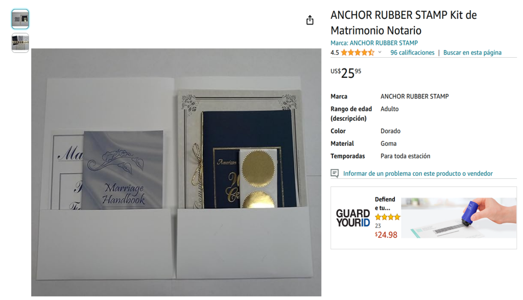 Kit para Bodas