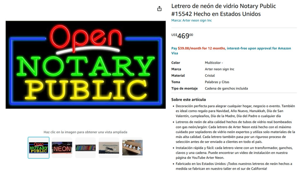 Rótulo Neón OPEN
