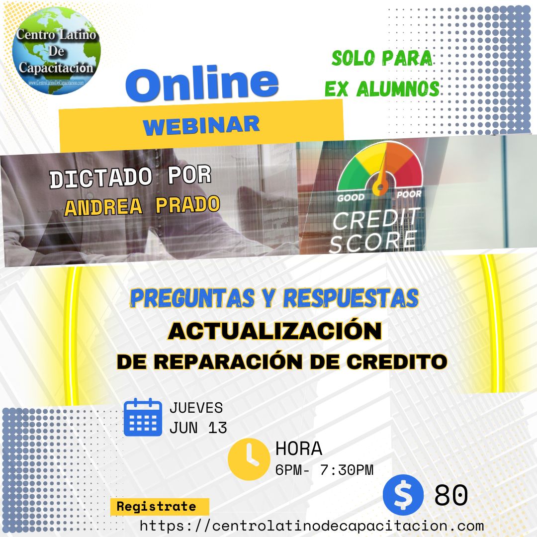 Webinar Actualización de Reparación de Credito