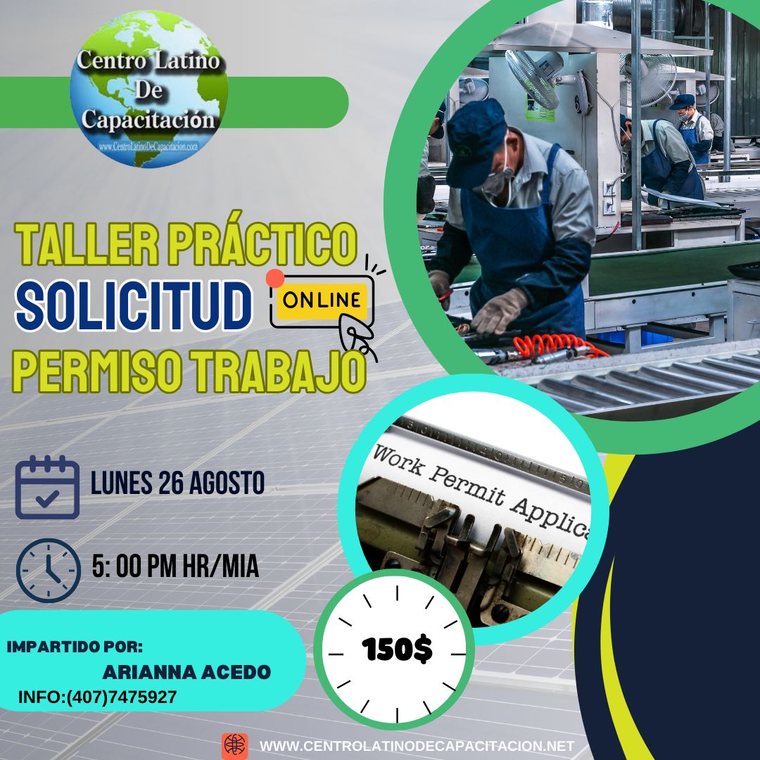 Solicitud Permiso de Trabajo Fisico y Online