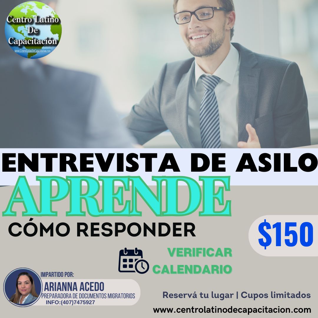 Curso Como Responder Entrevisa de Asilo