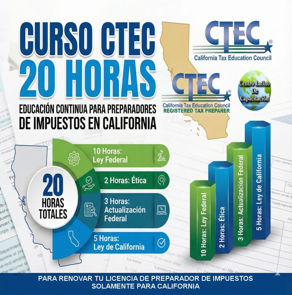 California 20 horas CTEC - Centro Latino de Capacitacion