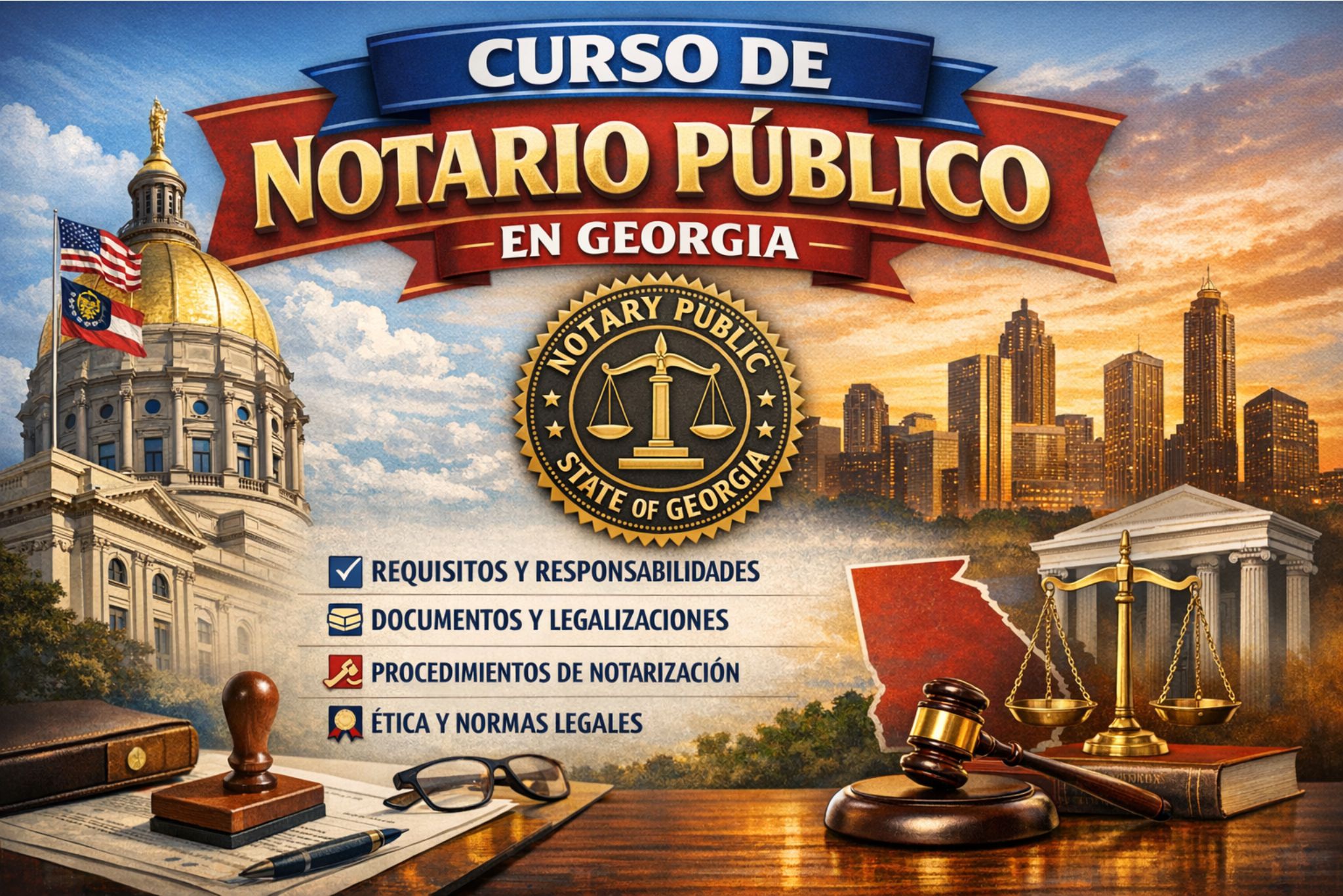 CURSO DE NOTARIO PUBLICO PARA GEORGIA